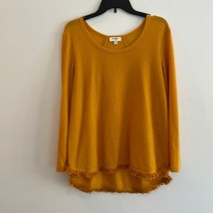 Gold knit top